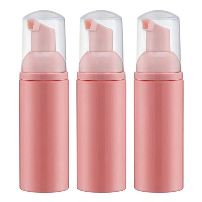 pink foam pump bottle