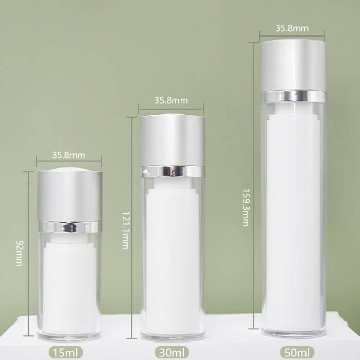 Size of rotary airless pump bottles - UKA32