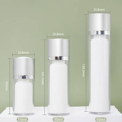 three-sizes-of-rotary-airless-pump-bottles three size of rotary airless pump bottles