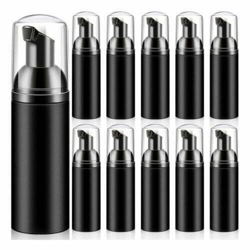 travel size black foam pump bottles