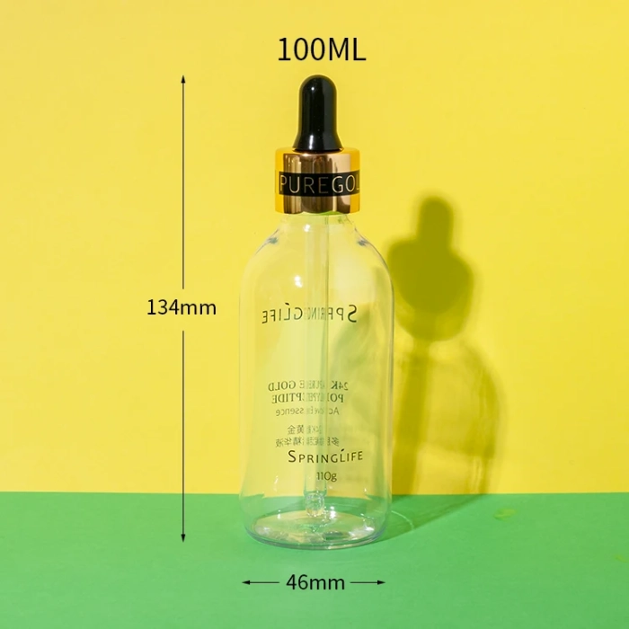 100ml pet hair oil dropper bottle - 2