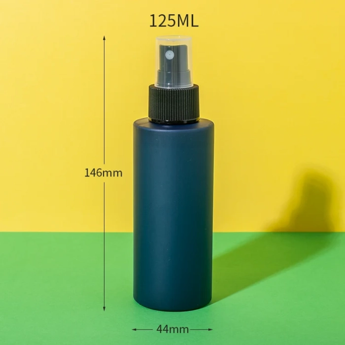 125ml hdpe plastic hair spray blue bottle - 2