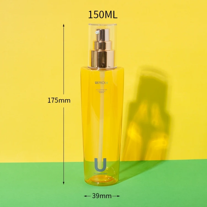 150ml pet hair oil gold bottle - 2