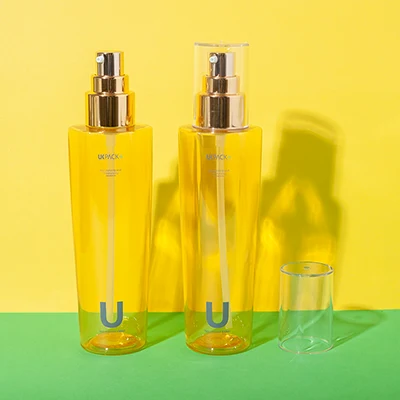 150ml pet hair oil gold bottle - 5
