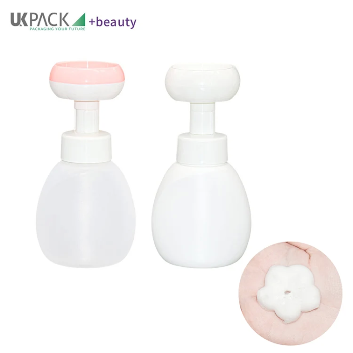 300ml flower-shaped refillable foam pump bottle