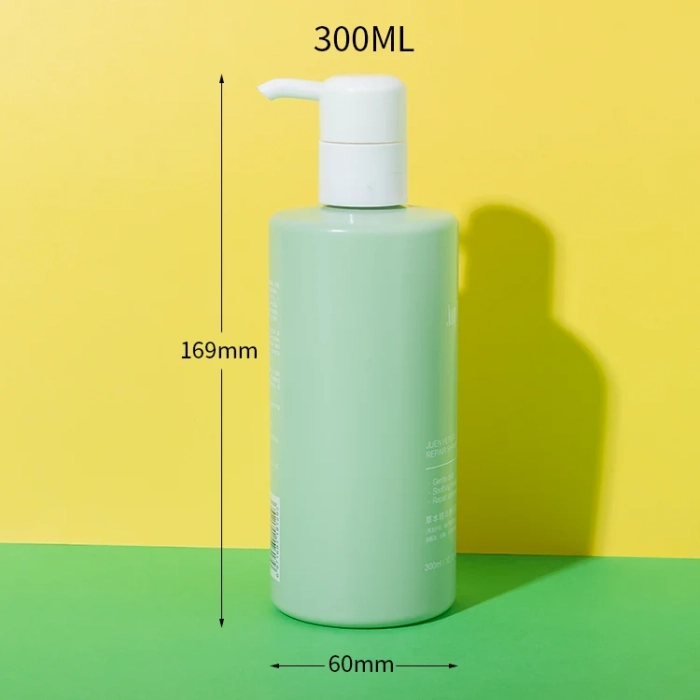 300ml pet plastic green shampoo bottle - 2