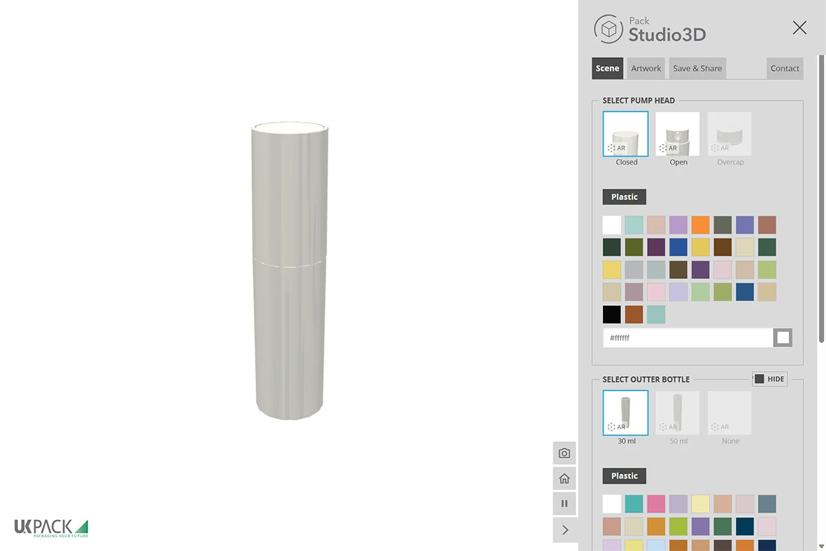 3d configurator for cosmetic packaging - 2