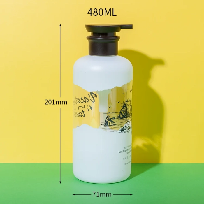 480ml pet plastic hair shampoo bottle - 2
