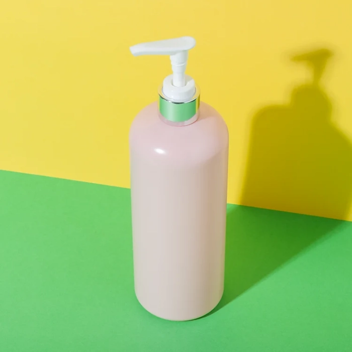 500ml pet shampoo bottle with electroplating pump - 3