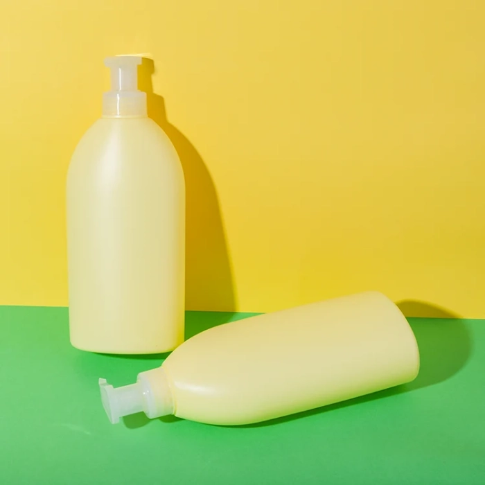 700ml hdpe plastic yellow shampoo bottle - 3