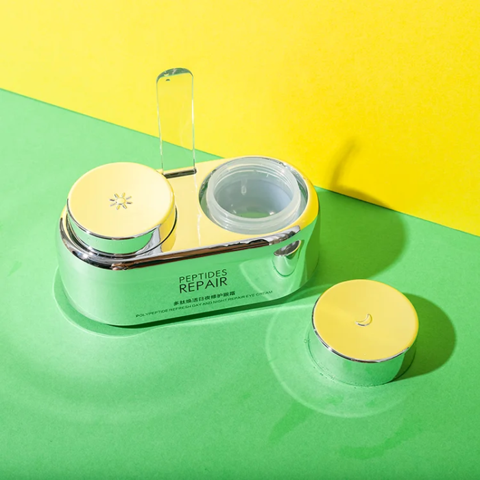 acrylic and pp dual chamber eye cream jar 10ml and 10ml - 1