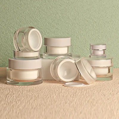 acrylic cosmetic cream jars - 1