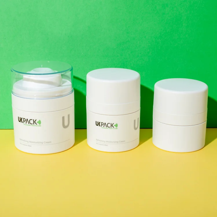 acrylic refillable airless pump cream jar 15ml 30ml 50ml - 2