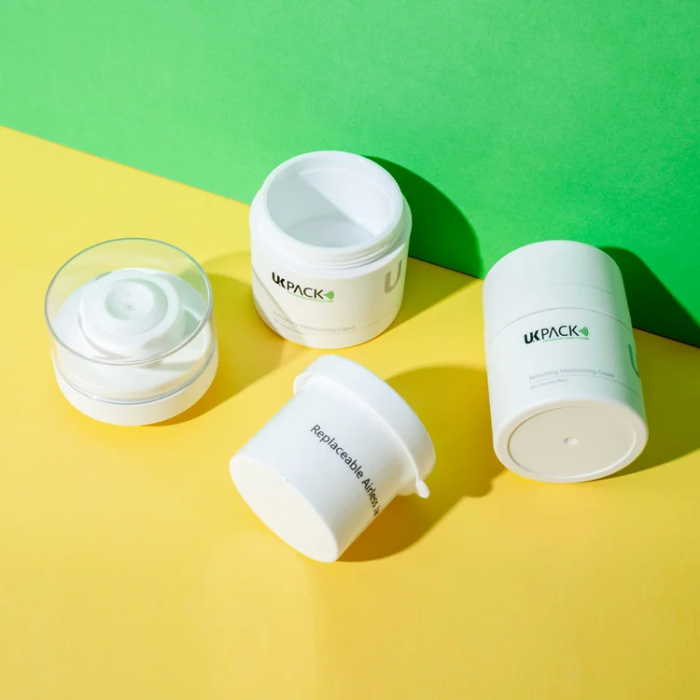 acrylic refillable airless pump cream jar 15ml 30ml 50ml - 4