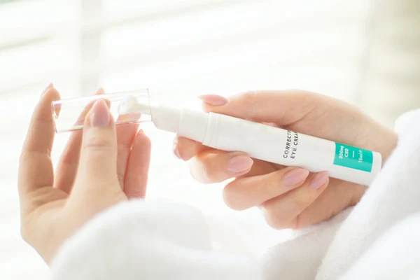 airless cosmetic eye serum cream bottle