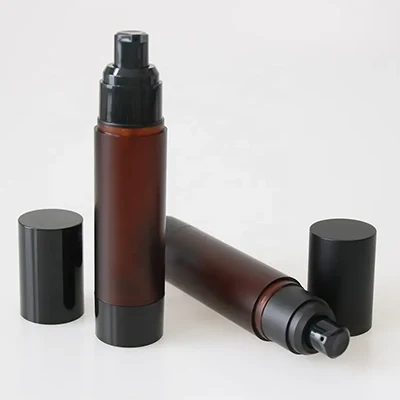 amber airless pump bottles - 1