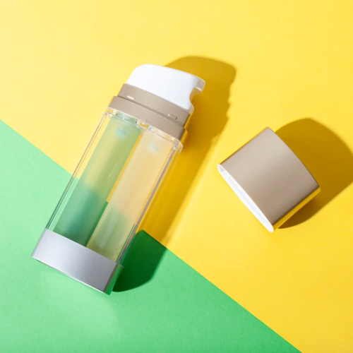 as plastic dual chamber airless bottle 15ml and 15ml - 1