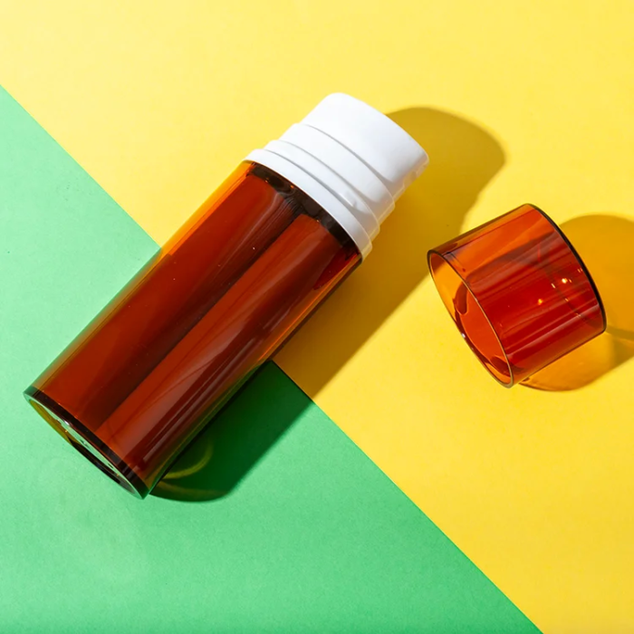 as plastic dual chamber airless cosmetic bottle - 1