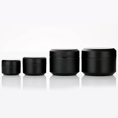 black cosmetic jars - 1