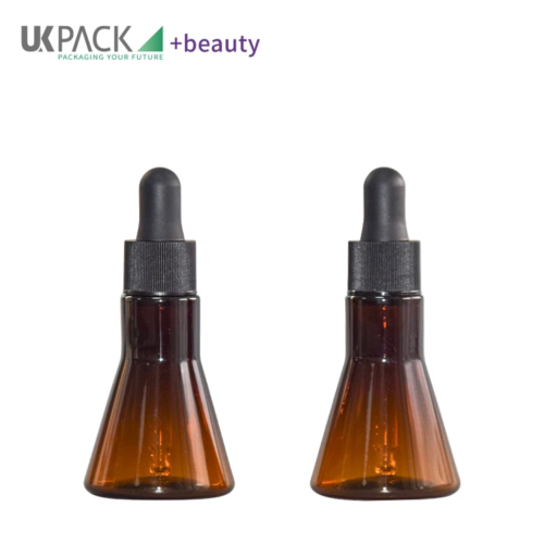brown plastic dropper bottle 20ml