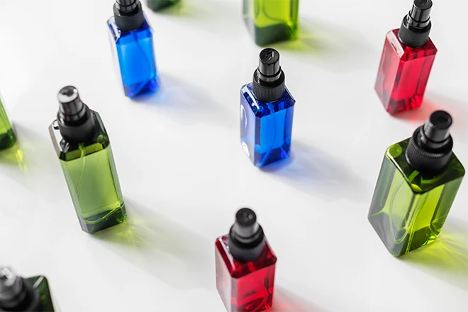 colorful perfume bottles - 1