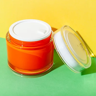 double wall acrylic 200g cosmetic jar - 1