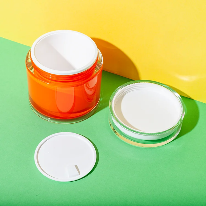 double wall acrylic 200g cosmetic jar - 6