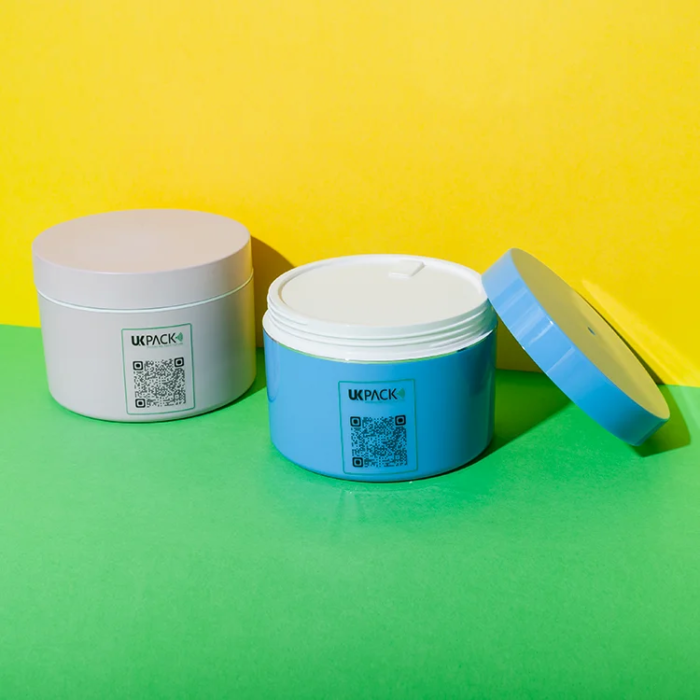 double wall AS PP 300ml cosmetic jar - 2