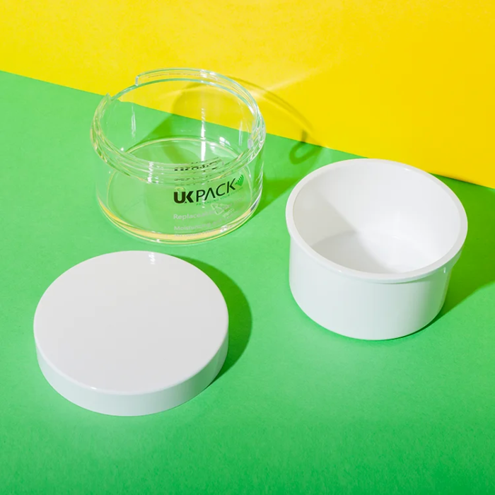 double wall PET 240ml refillable body butter jar - 4
