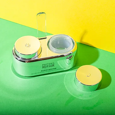 dual chamber cosmetic jar 10ml + 10ml