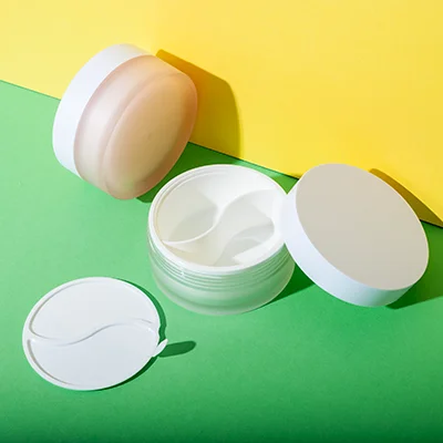 dual chamber cosmetic jar 50ml + 50ml