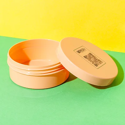 flat PP 200ml cosmetic cream jar - 1