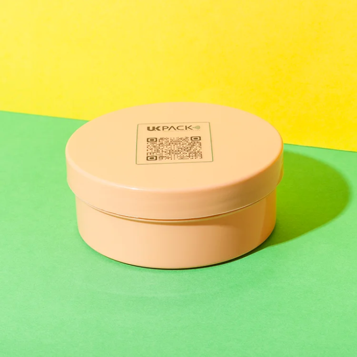flat PP 200ml cosmetic cream jar - 4