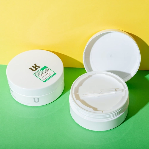 flat toner pad jar 200ml with tweezer - 1