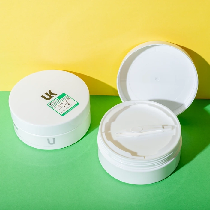 flat toner pad jar 200ml with tweezer - 1