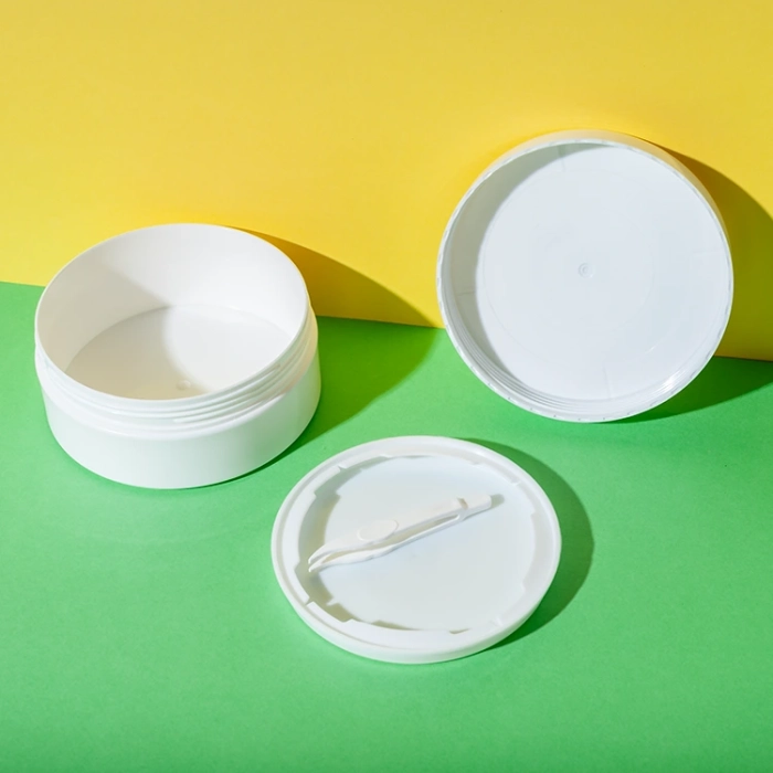 flat toner pad jar 200ml with tweezer - 2