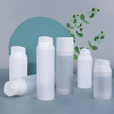 frosted airless pump bottles - 1