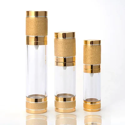 gold airless pump bottles - 1