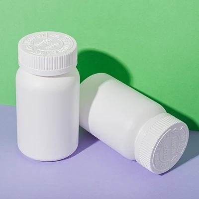 HDPE plastic 200cc white vitamin bottle - 7