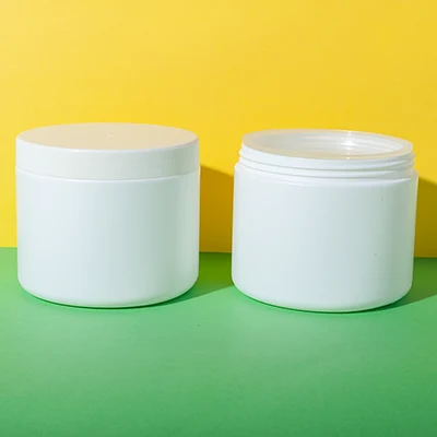 hdpe plastic hair butter white container 450ml - 5
