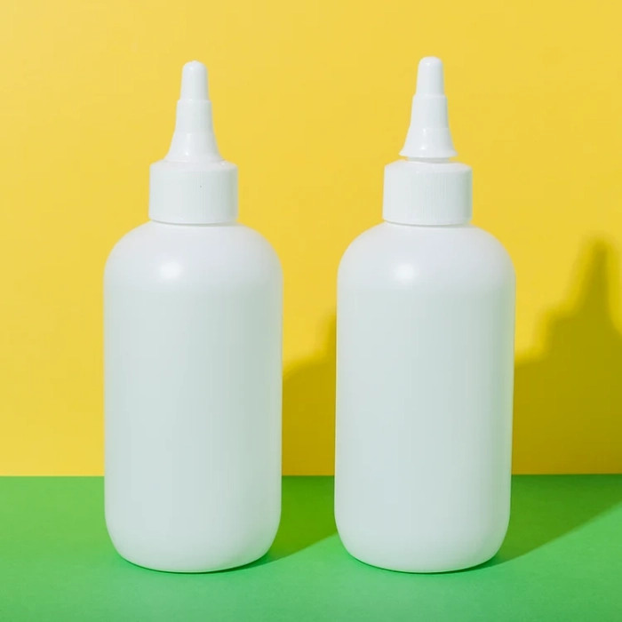 hdpe plastic hair oil bottle applicator 200ml - 2
