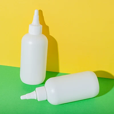 hdpe plastic hair oil bottle applicator 200ml - 7