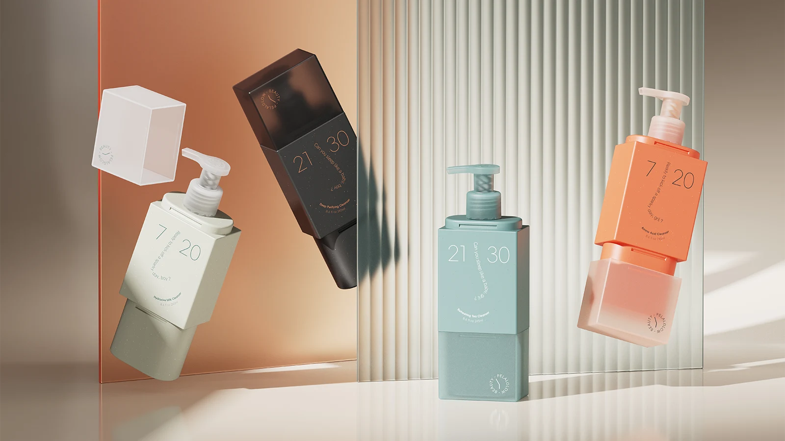Mono-material Lotion Pump Bottle - UKPACK Concept Design 01