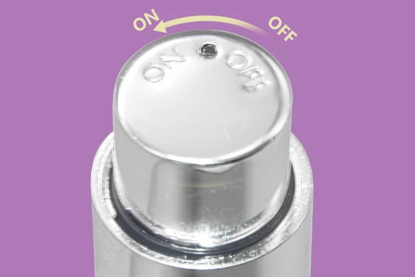 on and off button of airless eye cream bottle on and off button of airless eye cream bottle