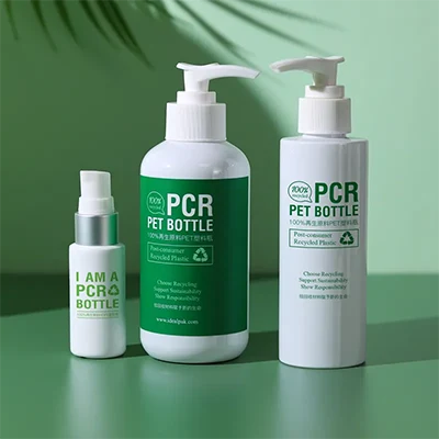 PCR cosmetic bottles