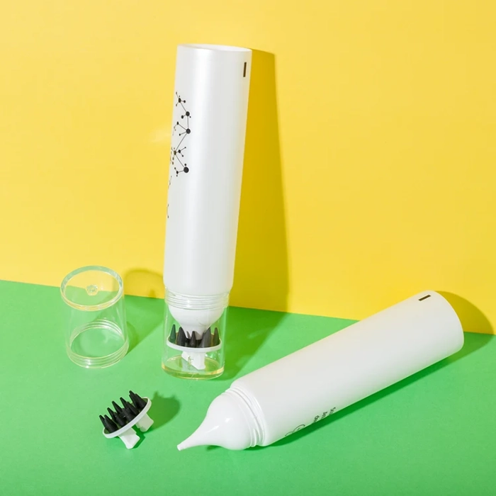 pe plastic white hair gel tube 150ml - 1