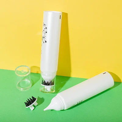 pe plastic white hair gel tube 150ml - 4