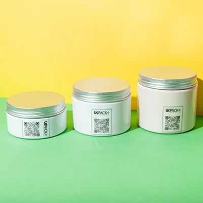 PET 200g 300g 400g cosmetic jar with aluminum lid - 1