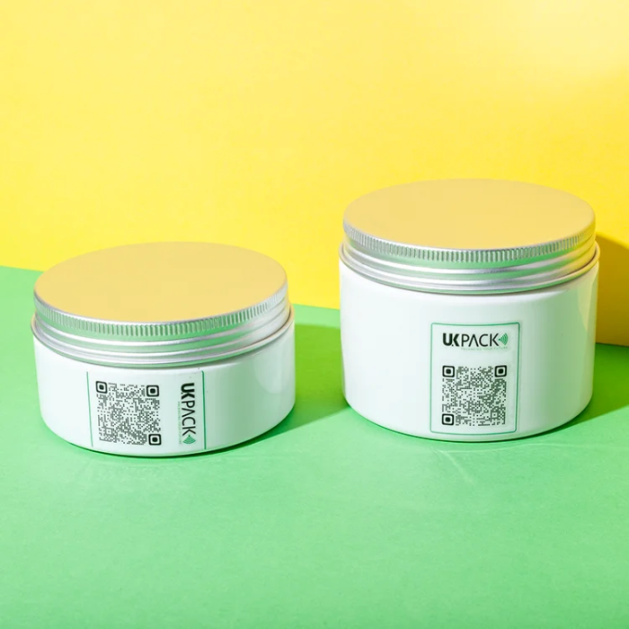 PET 200g 300g cosmetic jar with aluminum lid - 1