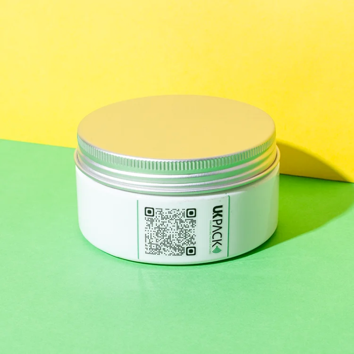 PET 200g cosmetic jar with aluminum lid - 1